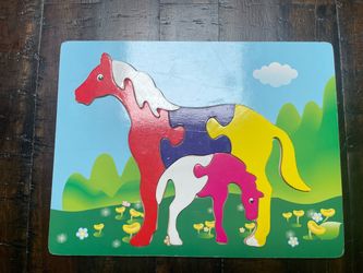 Wooden Horse Jigsaw Puzzle for Kids