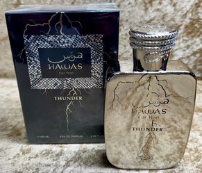 Hawas Thunder For Him  Eau de Parfum 3.38 Fl. Oz./100 Ml. Sealed Box