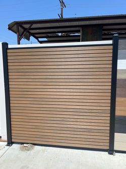 Innovative Teak Slat Composite Fence