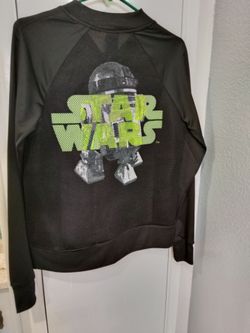 Star Wars light jacket, new w/ tag, black with Star Wars logo on the back
