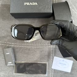 Prada Black Rectangular Sunglasses