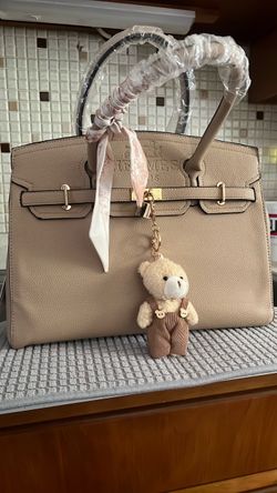 Hermès Birkin Handbag Taupe Togo Leather