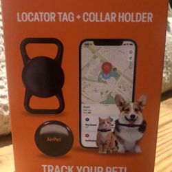 AirPet Locator Tag + Collar Holder – Works with Apple Find My (New)