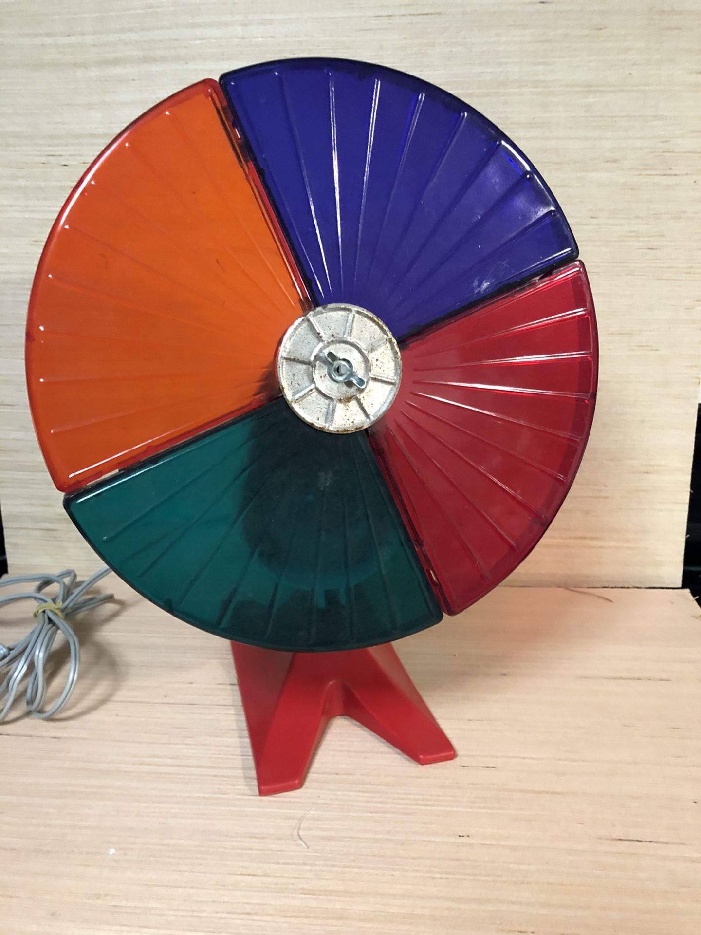 Vintage Color Wheel Spinning Lamp