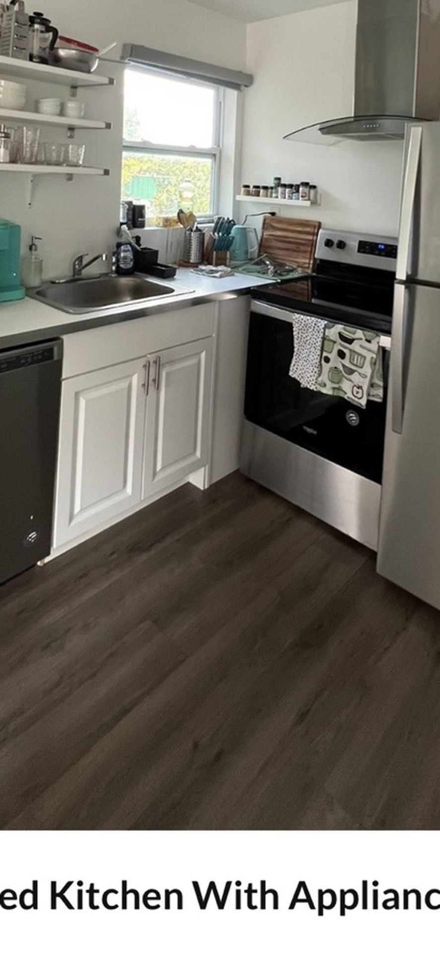 Kitchen Appliances Refrigerator , Dishwasher , Stove , Fan