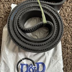 D&D PowerDrive R3VX1320-8 Banded Cogged V Belt, 8 Bands, Rubber