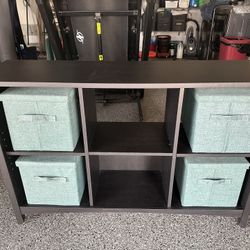 Display/ Storage Unit And 4 Storage Boxes