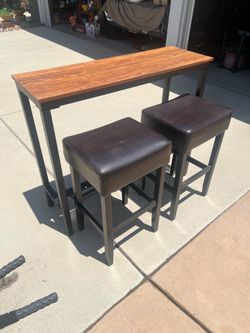 Pub High Top Table Rectangular Bar Height