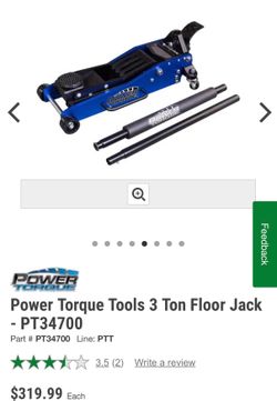 Power Torque Tools 3 Ton Floor Jack - PT34700