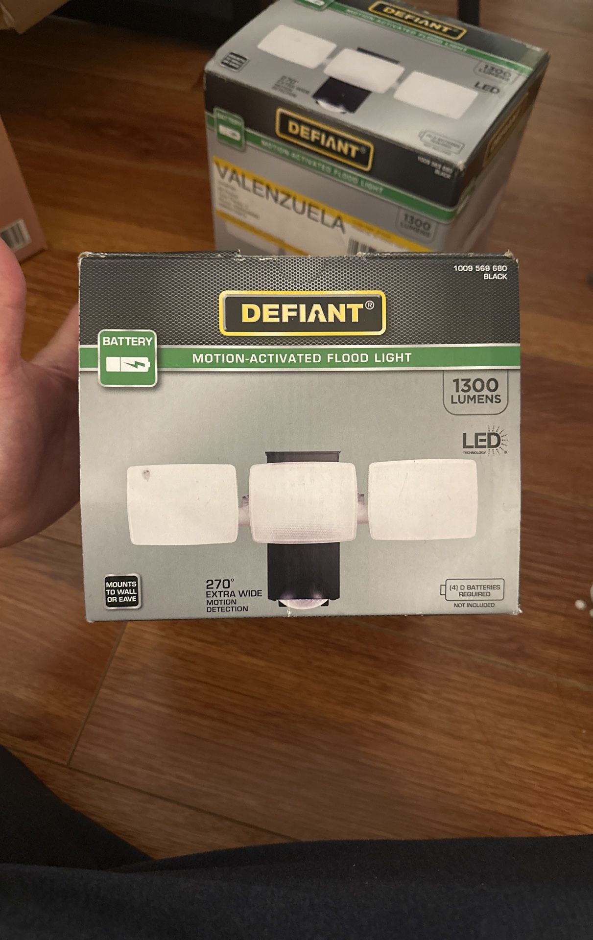 Motion Activated Flood Light New In Box