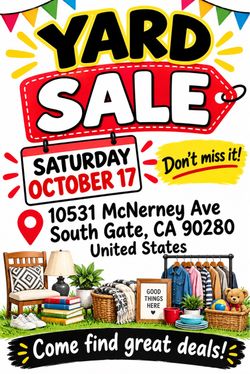 Yard sale in South Gate!