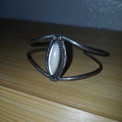 Silver Or Style Mother Of Pearl Cuff 