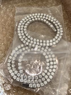 New 925 Silver Tennis Chains 5mm 