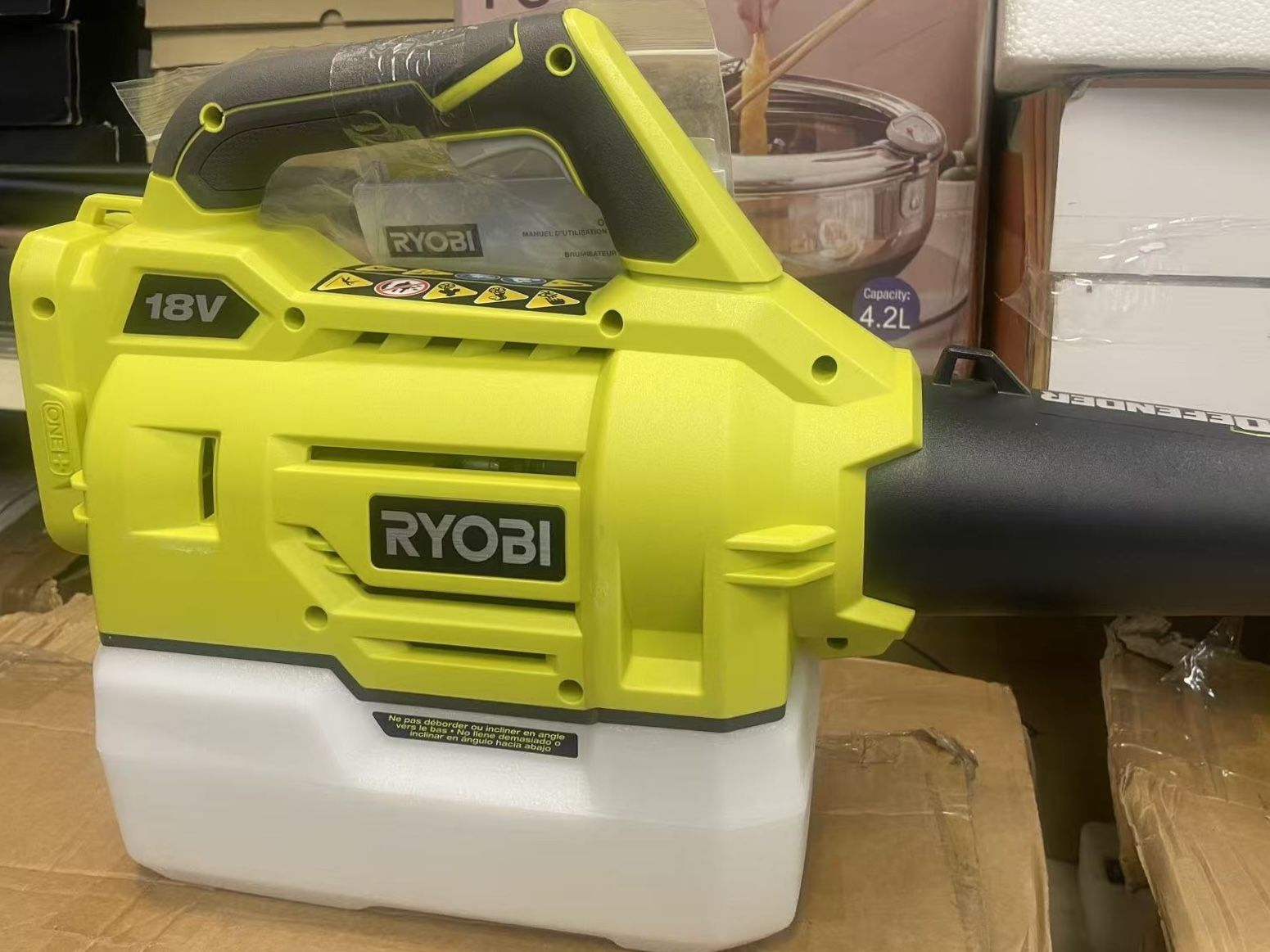 😀 RYOBI ONE+ 18-Volt Lithium-Ion Cordless Mister (Tool Only)