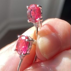 Sterling Silver/Ruby