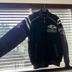 Baltimore Ravens Varsity Suede Jacket 