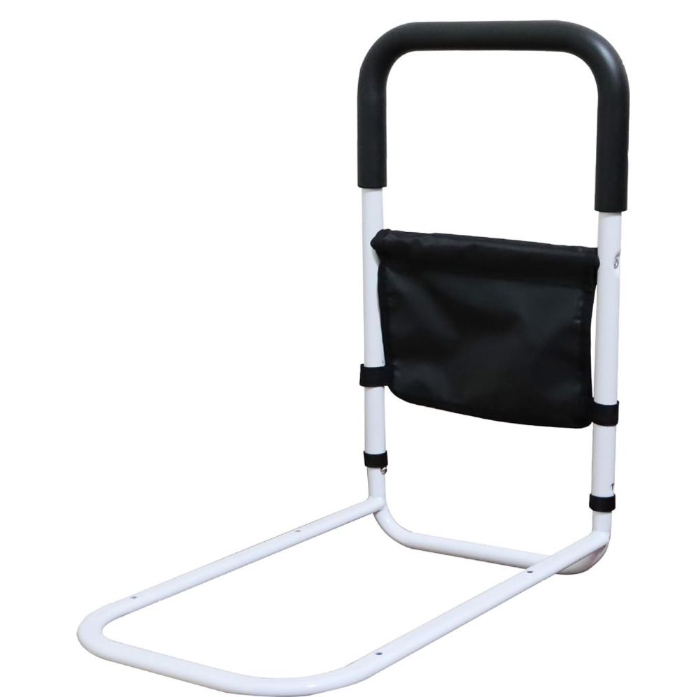 NEW Elderly Adults Safety, Bed Assist Rail with Motion Sensor LED Light Pouch, Adjustable Bed Cane Portable Handle Bedside Railing