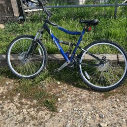 Mountain Bicycle Double Suspension Discs Brakes Good Condition 