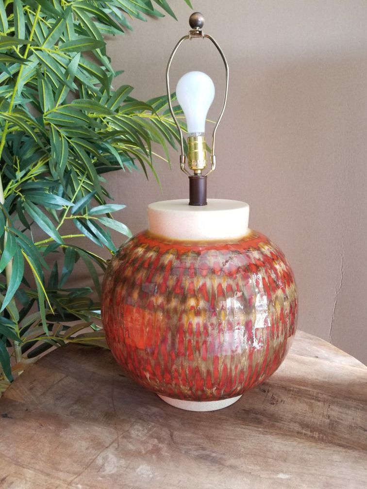 Mid Century Modern Ceramic Glaze Lamp