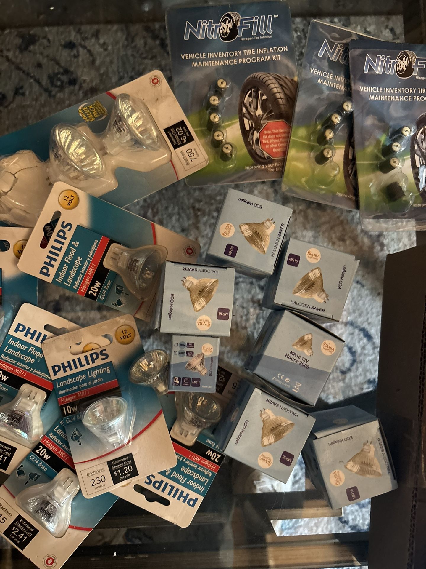 Random Light Bulbs And Some Tire Caps