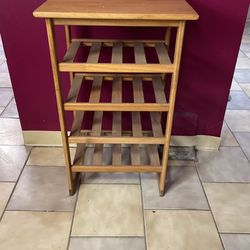 Wooden 5 Shelf Storage Unit 32x20x15