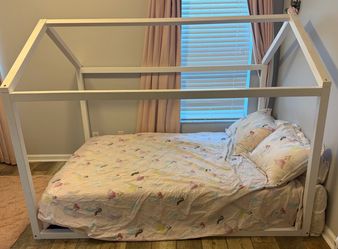 Floor bed bed frame and mattress