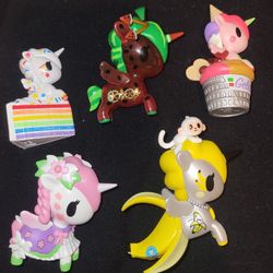 5 Tokidoki unicornos figure toy vinyl