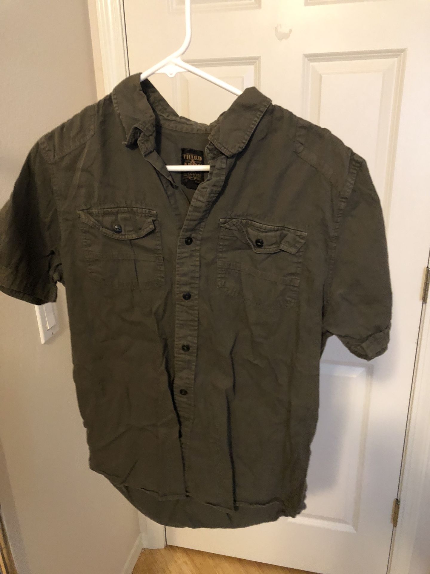 Green Short sleeve — Third &Army