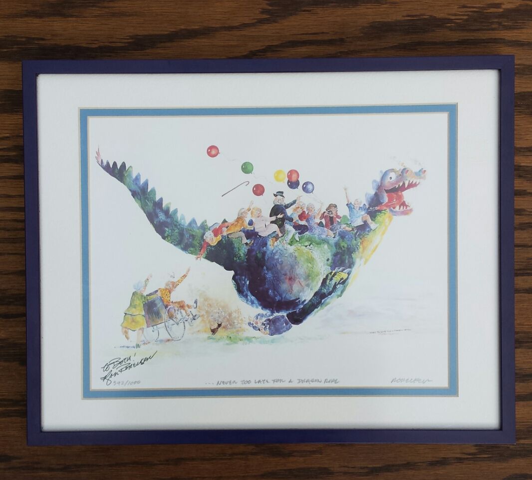 Lithograph - Never Too Late For A Dragon Ride - Ron Rodecker