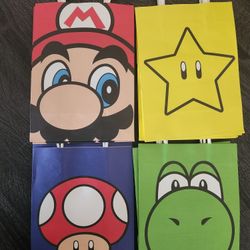 Super Mario Party Favor Bags $5