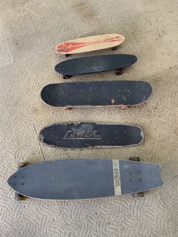 5 Skateboards $65 Takes All