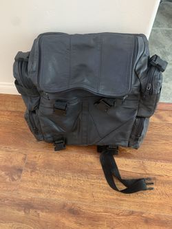 Motorcycle Leather Back Rest Bag