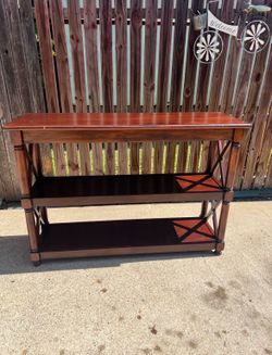 Brown long table