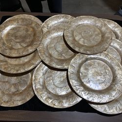 VTG Capiz Shell Charger Plates Set Of 12