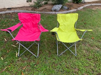 Set of 2 Folding Camping Chairs – $20