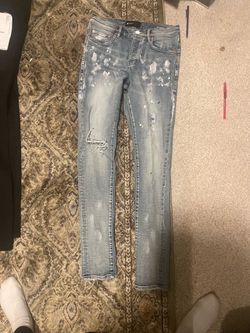 Purple jeans