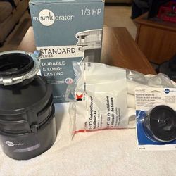 Insinkerator 1/3 HP Garbage Disposal w/ Install Kit & Mounting Gasket 