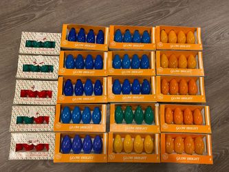 Vintage 3” C9 Christmas Replacement Bulbs GE Liberty Bell Lot of 80 – 20 4 packs