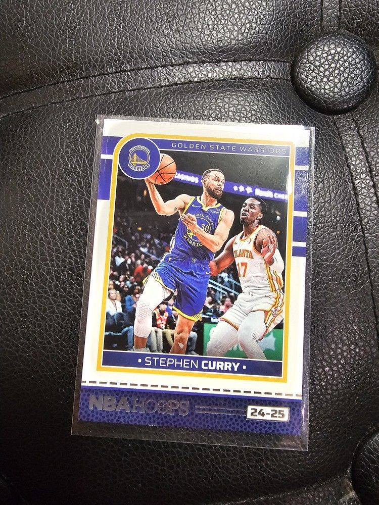 STEPHEN CURRY WARRIORS NBA HOOPS PANINI SPORTS CARD!