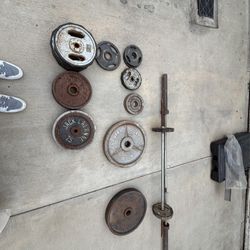 Various Weights/Plates (5lb, 10lb, 25lb, 45lb) 