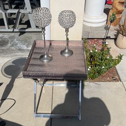 Small Table With Candle Holders 