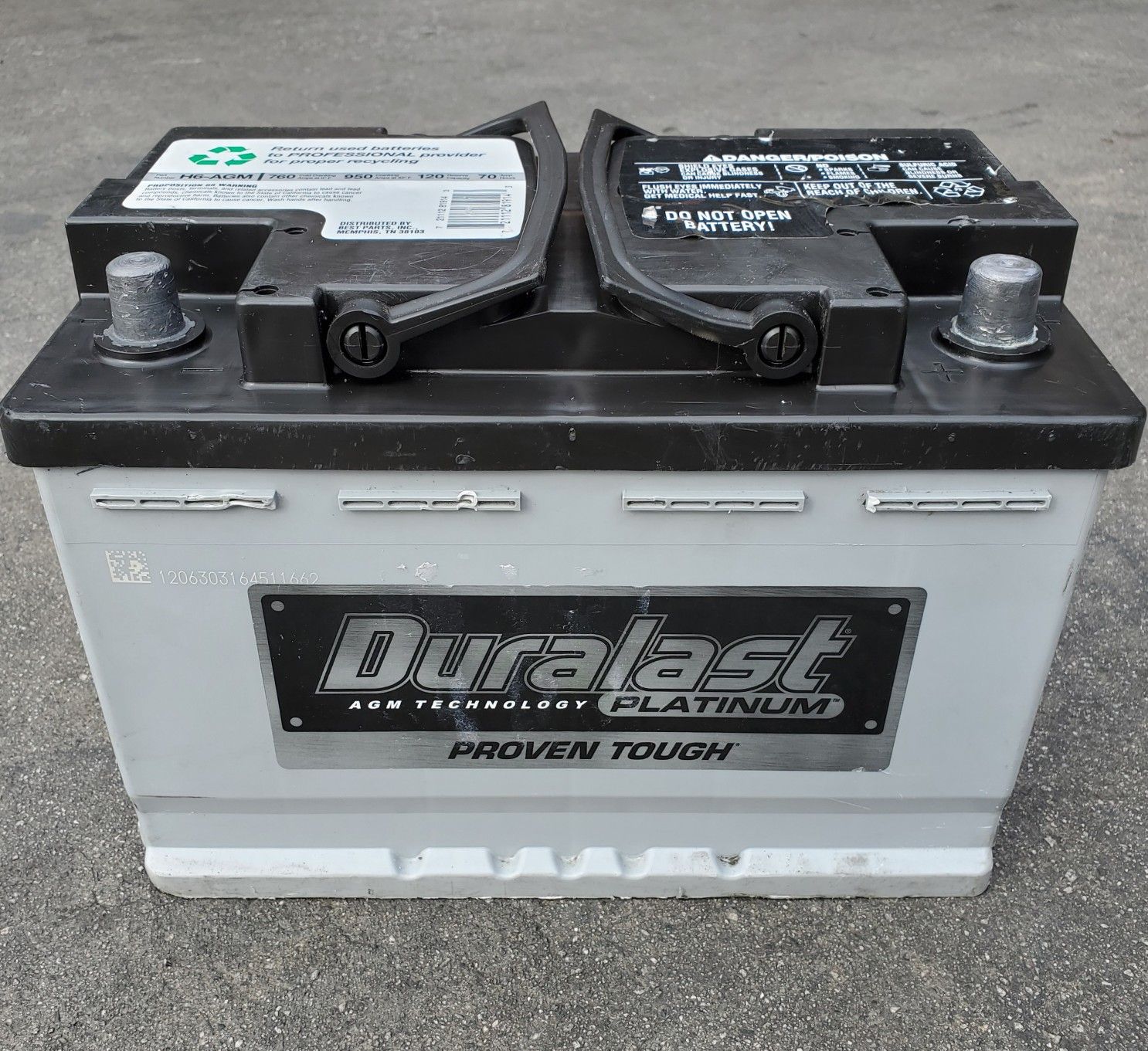 H6AGM Car Battery Group Size 48 Duralast Platinum for Sale in South Gate, CA OfferUp