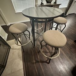 Pub Table New from Ashley with Bar Stools