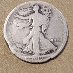 Walking Liberty Silver Half Dollar 1918