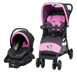 Minnie Mouse Easy Release Stroller And   Car Seat  