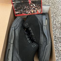 Jordan 3 Black Cat Size 7