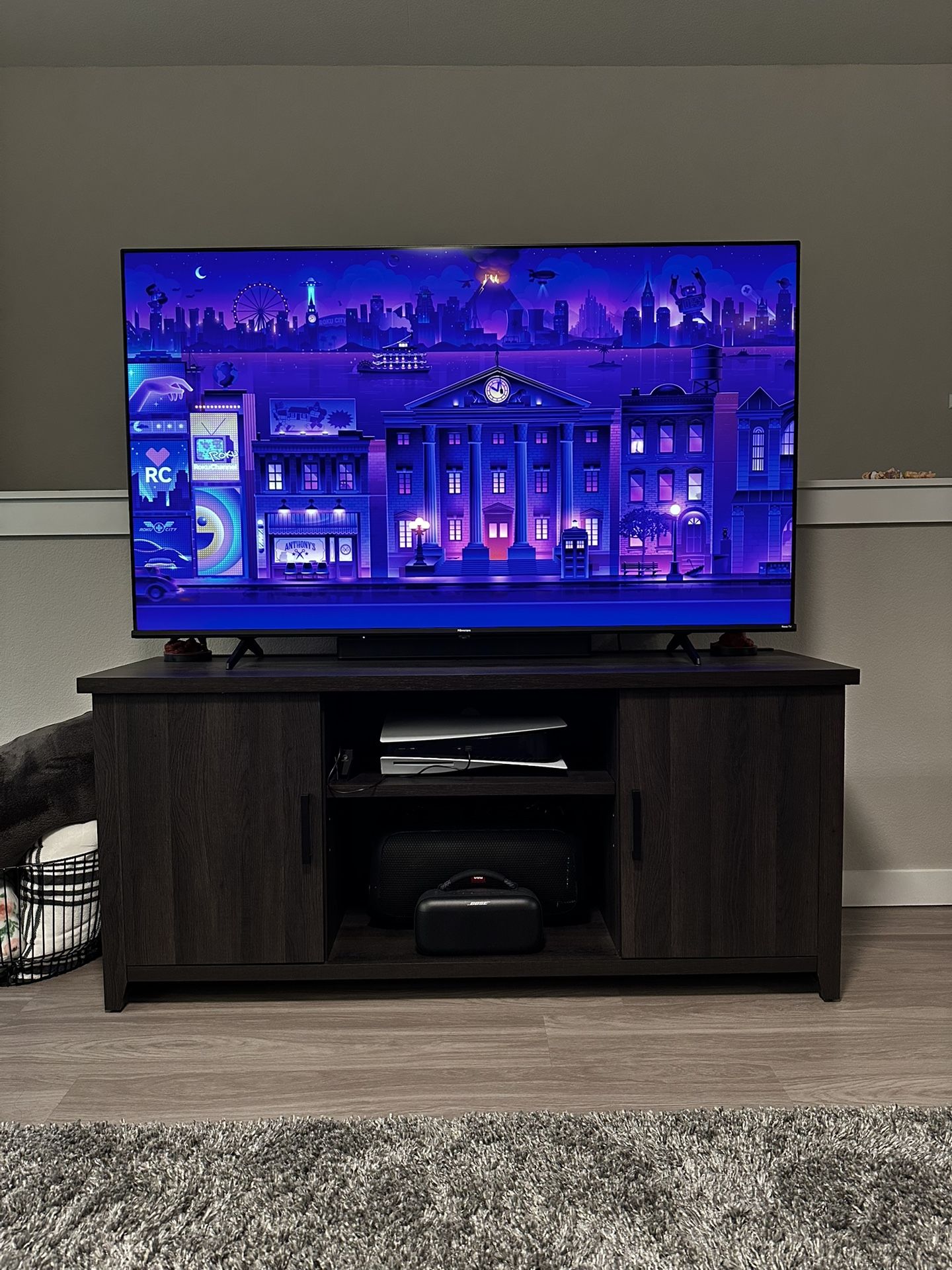 65” Hisense Roku TV & Ent. Center