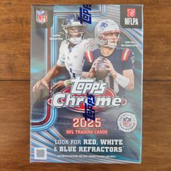 2025 Topps Chrome Football Blaster Box Value Box
