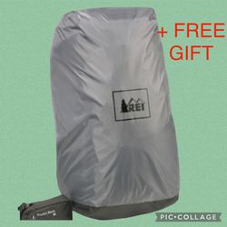 *NEW* REI Duck’s Back / Rain Cover / Backpack Cover 60 Liters + FREE Camping Mess Kit