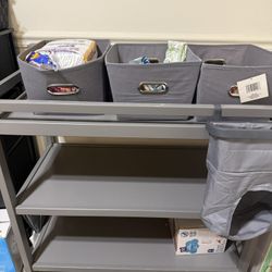 Changing Table With Storage Cubes 